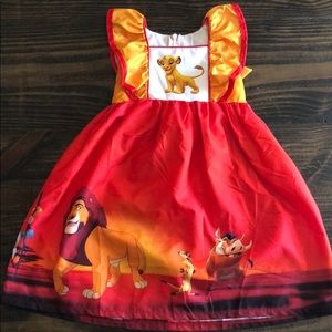 🔥HP🔥 The Lion King Print Toddler Dress 🥳